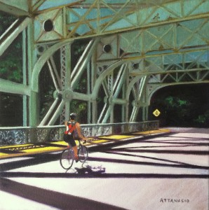 20150625 Falls Bridge 12x12 oil on canvas