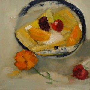 Doris Peltzman, Dining Alone with Fruit Tart