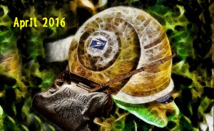snail mail with text
