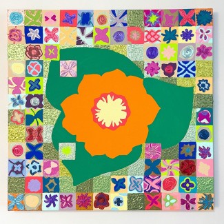 *Violet Alexandre: A Sunset Garden
Acrylic on canvas
24” x 24” x 1.5"