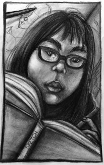 Daisy Dong, Grade 11, Self Portrait, Charcoal
Teacher: Andrea Keefe, Central High School
