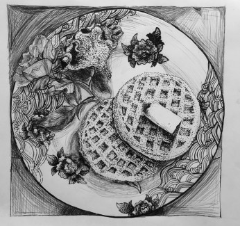 Daisy Dong, Grade 11, Still Life, Ink
Teacher: Andrea Keefe, Central High School