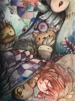 Kaisa Huang, Grade 12, Untitled 2, Watercolor ColorPencil
Teacher: Andrea Keefe, Central High School
