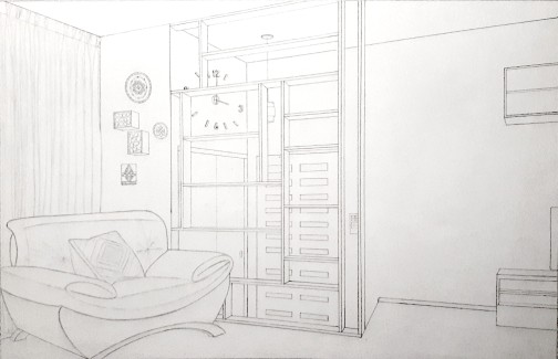 Orysya Khmil, Grade 10, Applied Linear Perspective, Graphite
Teacher: Andrea Keefe, Central High School