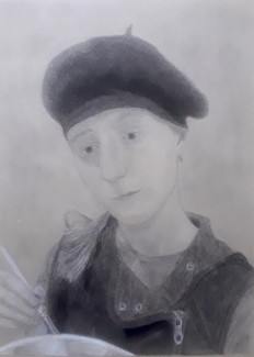 Orysya Khmil, Grade 10, Self Portrait, Charcoal
Teacher: Andrea Keefe, Central High School