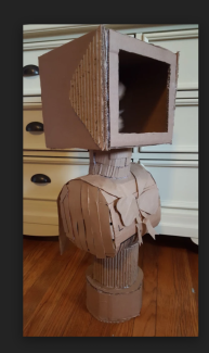 Ashanti-Zayas-12th-Cardboard-Sculpture
Teacher: M. Stevens, High School For Creative & Performing Arts