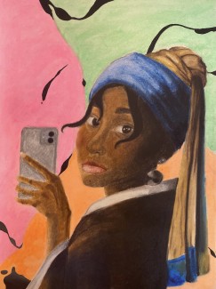 Ayonna Bronner, Pearl Earrings , 12th,
Teacher: Joseph Marchetti, Philadelphia High School for Girls