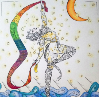 Lulu.Florea Grade12, Zentangle Design, watercolor and Ink
Teacher: Cathy Bateman, Arts Academy at Benjamin Rush