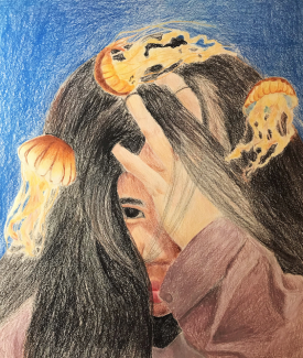 Rain Liang, Grade12, Headache, Colored Pencil
Teacher: Cathy Bateman, Arts Academy at Benjamin Rush