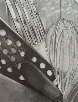 Sanjana Orion, Grade 12, Value, Study, graphite
Teacher: Cathy Bateman, Arts Academy at Benjamin Rush
