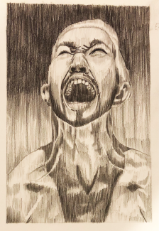 Sara Lee, Grade12, Expressive Portrait, graphite
Teacher: Cathy Bateman, Arts Academy at Benjamin Rush
