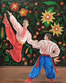Teva Dang, Ukrainian, Dancers 2, Acrylic
Teacher: Cathy Bateman,Arts Academy at Benjamin Rush