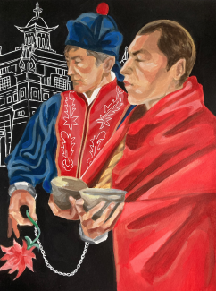 Teva Dang, Ukrainian, The Kalmyks, Acrylic
Teacher: Cathy Bateman, Arts Academy at Benjamin Rush