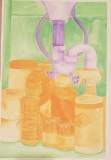 Gabrielle Savage, 12th, Girls High, Watercolor
Teacher: Joseph Marchetti, Philadelphia High School for Girls