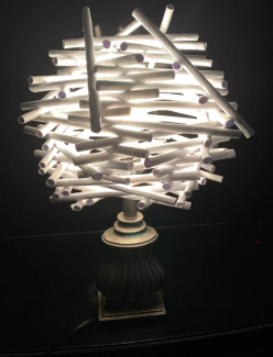 Brayan Santos, Grade 11, Light, paper glue found objects
Teacher: Harmony Thompson, Northeast High School