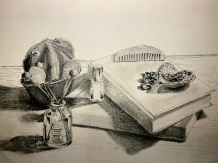 ChelseaAbramowitz_Grade9_StillLifeSk_Charcoal
Teacher: Jay Bevenour, Central High School