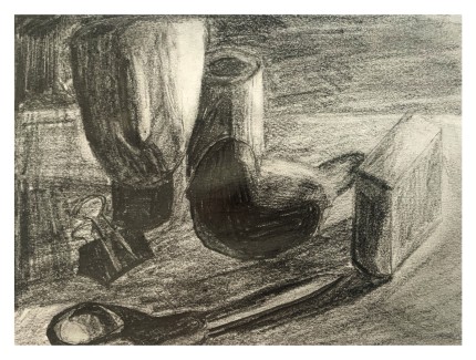 TheodoreLindestamos_Grade9_StillLife_Charcoal
Teacher: Jay Bevenour, Central High School