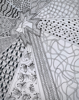 Cha-Aye, Grade12, Zentangle, Ink
Teacher: M. McDonald, Furness High School