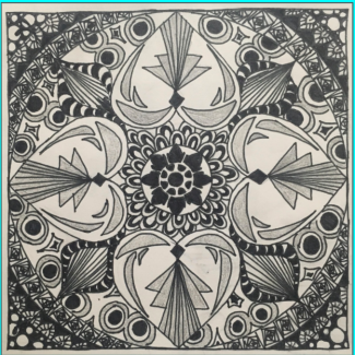 Chau Huynh, Grade 10, Zentangle, Marker
Teacher: M. McDonald, Furness High School