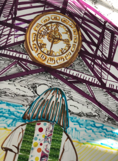 Yao Jiang, Grade 11, Teen Anxiety, Watercolors and Ink
Teacher: M. McDonald, Furness High School