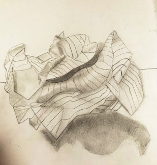 Iya-Nealy-10th-Crumpled-Paper-Value-Study-Graphite
Teacher: Mrs. Hahn, Philadelphia High School for Girls