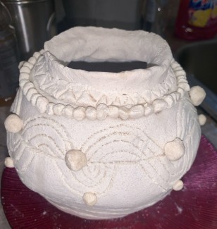 Shanyah-Taylor-10th-African-Pottery-Salt-Dough
Teacher: Mrs. Hahn, Philadelphia High School for Girls