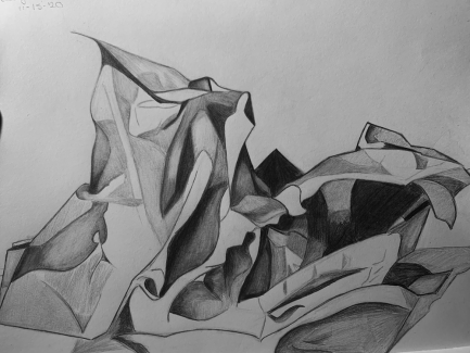Tahje-Cooper-Leggett-11th-Crumpled-Paper-Value-Study-Graphite
Teacher: Mrs. Hahn, Philadelphia High School for Girls