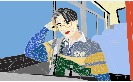 Mei Li, Grade 11, Mosaic Drawing, Digital
Teacher: Ms. Yim, Franklin Learning Center
