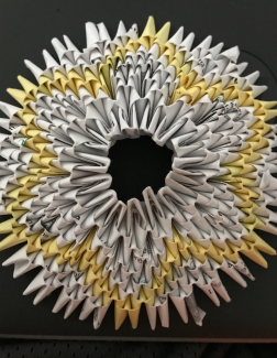 Selena Chaloeunporn, Grade 11, Flower, Paper Sculpture
Teacher: Ms. Yim, Franklin Learning Center