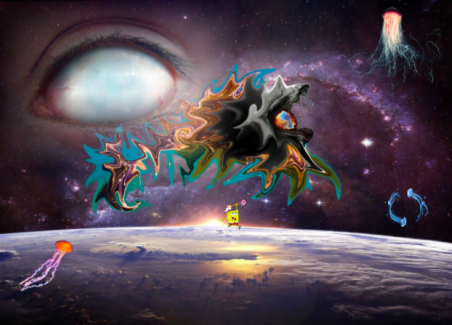 Nya Gray ,Cosmic Horror, Digital Collage
Teacher: Patrick Bartal, Parkway West High School
